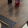 Disassemble rectangular table with inclined foot solid wood grey 120*76*76cm N101