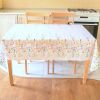 Finest Floral Coloring Square Easter Tablecloth Non Iron Stain Resistant Table 52x52 inch