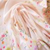 Finest Floral Coloring Square Easter Tablecloth Non Iron Stain Resistant Table 52x52 inch