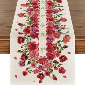 Table Runners Decor Valentine's Day Printed Tablecloth (Color: Style 24)