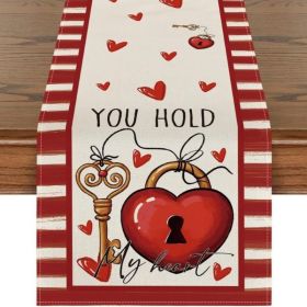 Table Runners Decor Valentine's Day Printed Tablecloth (Color: Style 23)