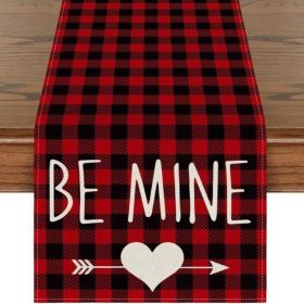 Dining Table Decor Valentine's Day Printed Tablecloth (Color: Style 20)