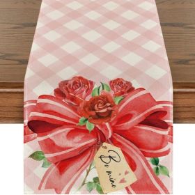 Dining Table Decor Valentine's Day Printed Tablecloth (Color: Style 18)