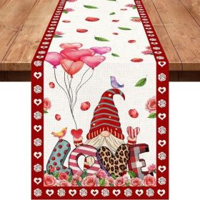 Dining Table Decor Valentine's Day Printed Tablecloth (Color: Style 16)